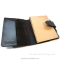 Hochwertiges PU Leder Notebook Geschenk Notebook Leder Diary Book Druck